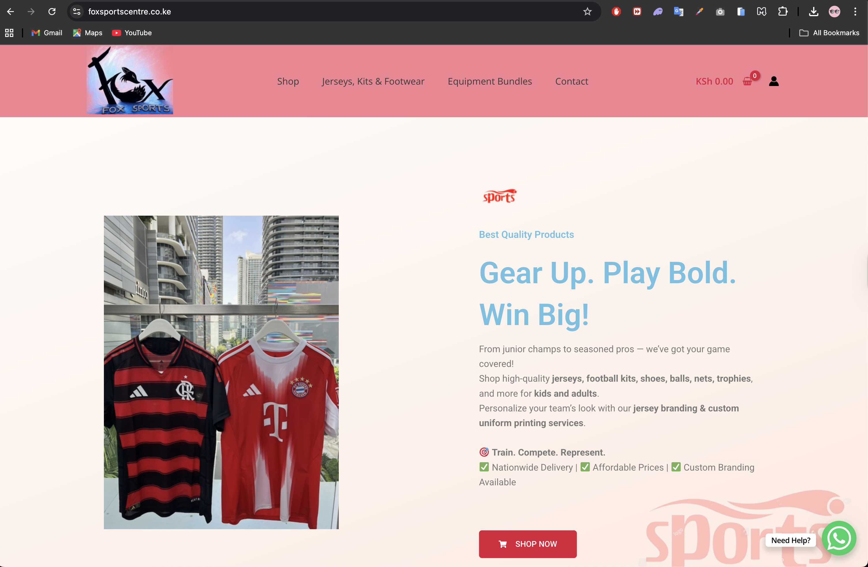 Fox Sports Centre E-Commerce Platform